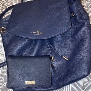 Kate Spade Backpack Purse and Wallet